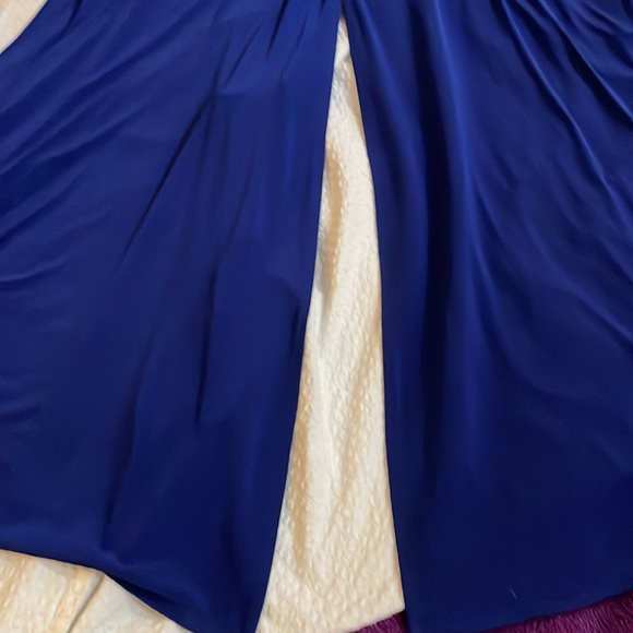 long A-line cocktail dress size 8 royal blue - Picture 6 of 6